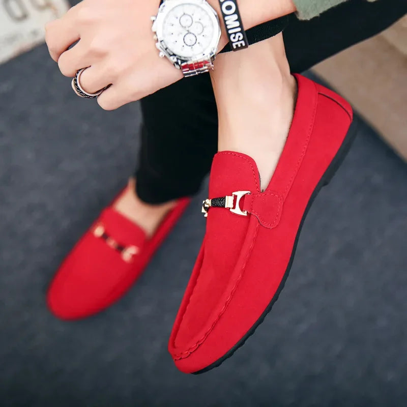 Men's Casual Shoes Soft Comfortable Driving Moccasins Slip on Loafers for Men Lightweight Flat Walking Shoes Sapatenis Masculino