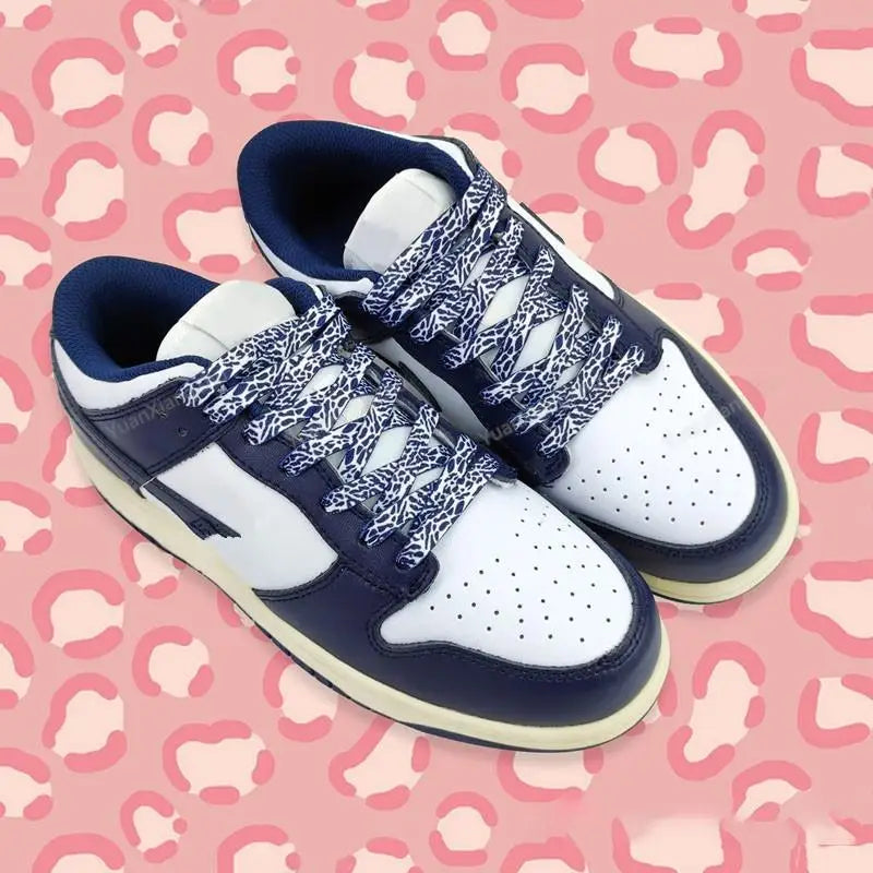 Patterned Flat Shoelaces for Trainers