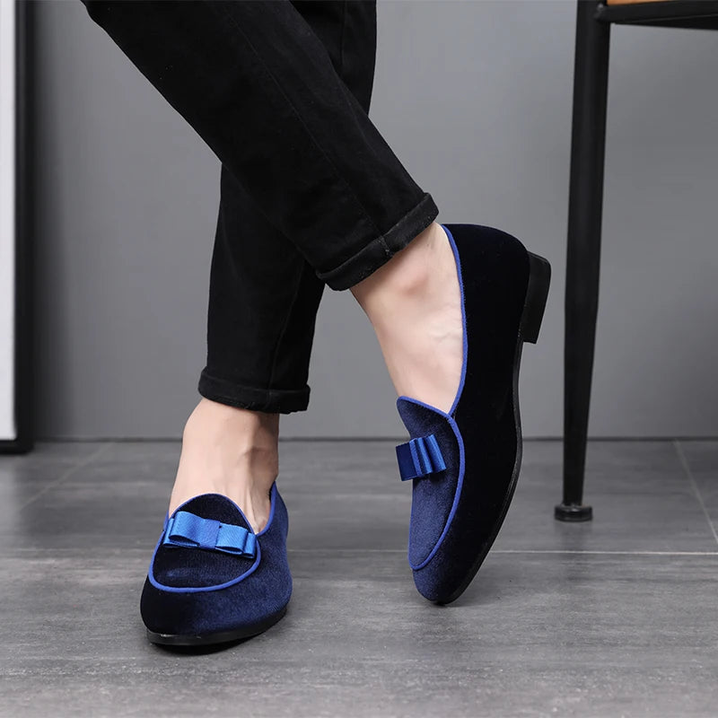 Suede Leather Men Loafers Shoes Fashion Male Boat Shoes Casual Shoes Man Party Wedding Footwear