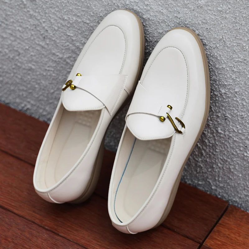 Fashion Men's Classic British Style Loafers Moccasins Men Casual Shoes Suede Leather Mens Light Comfortable Driving Flats