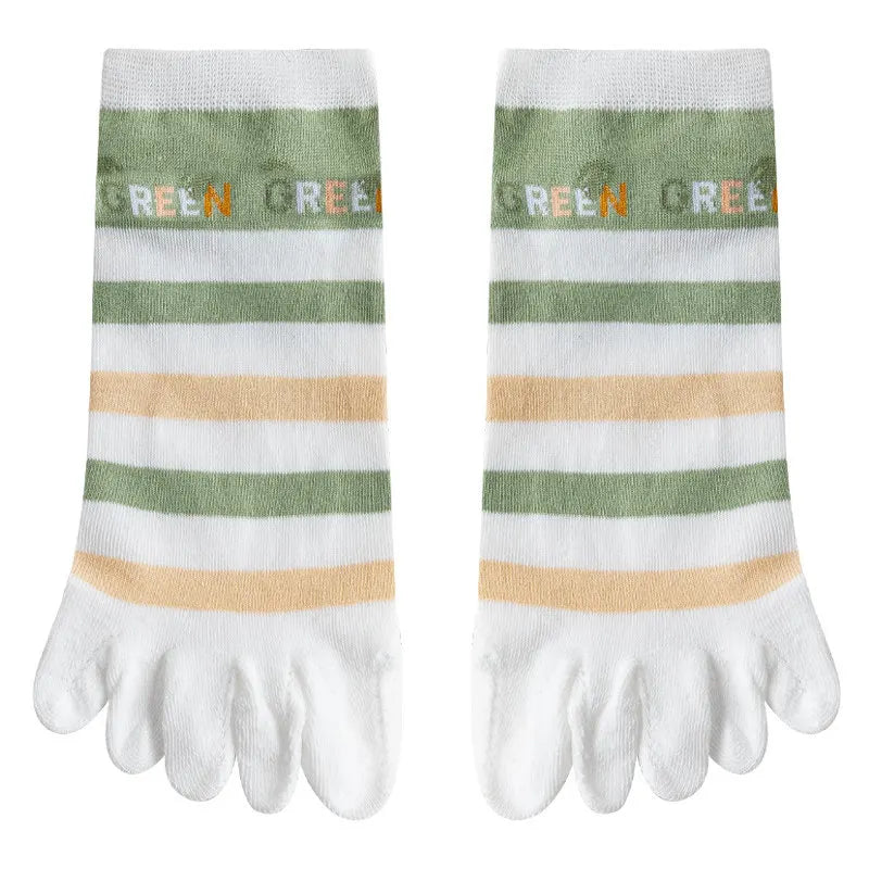 Women's Split-Toe Breathable Boat Socks