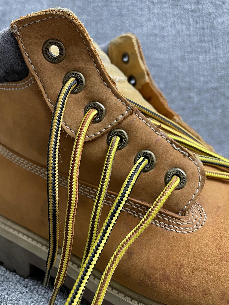 Striped Round Boot Shoelaces — 4mm