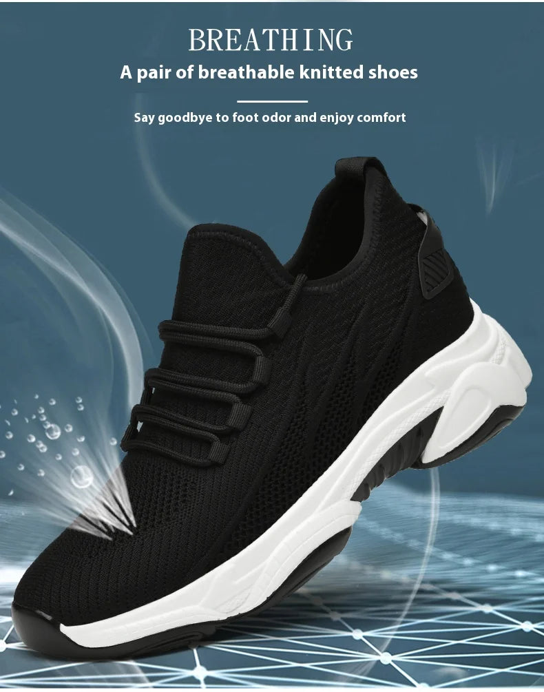 Hidden Heel Elevator Trainers — 8cm Lift
