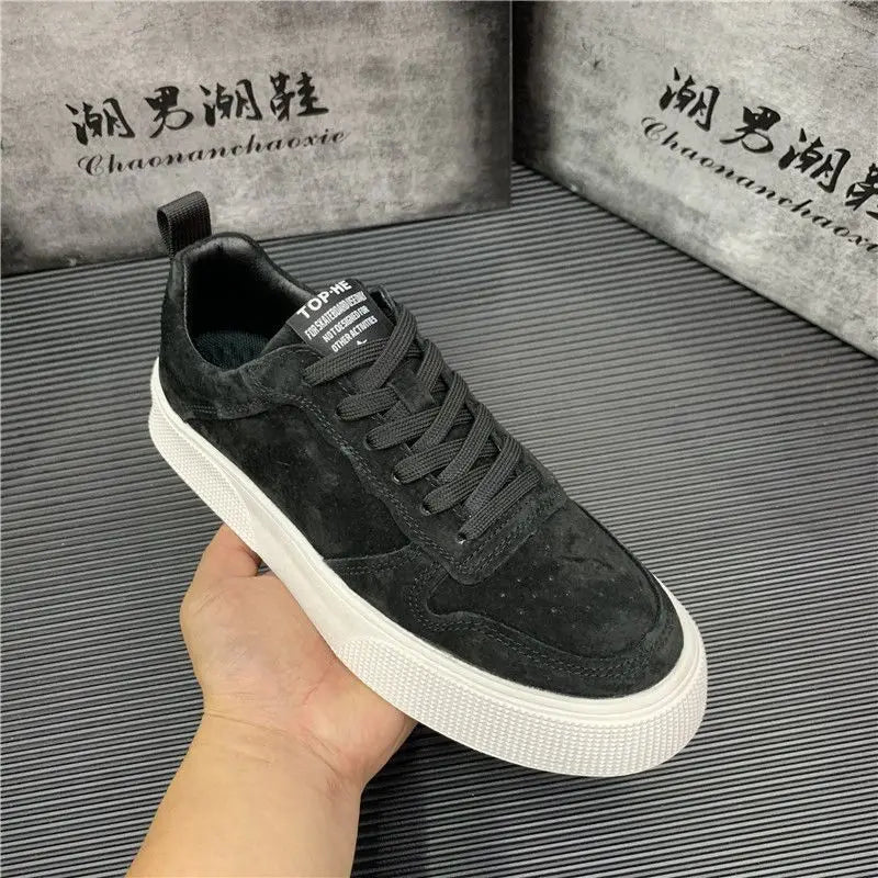 Men's Breathable Canvas Skate Trainers