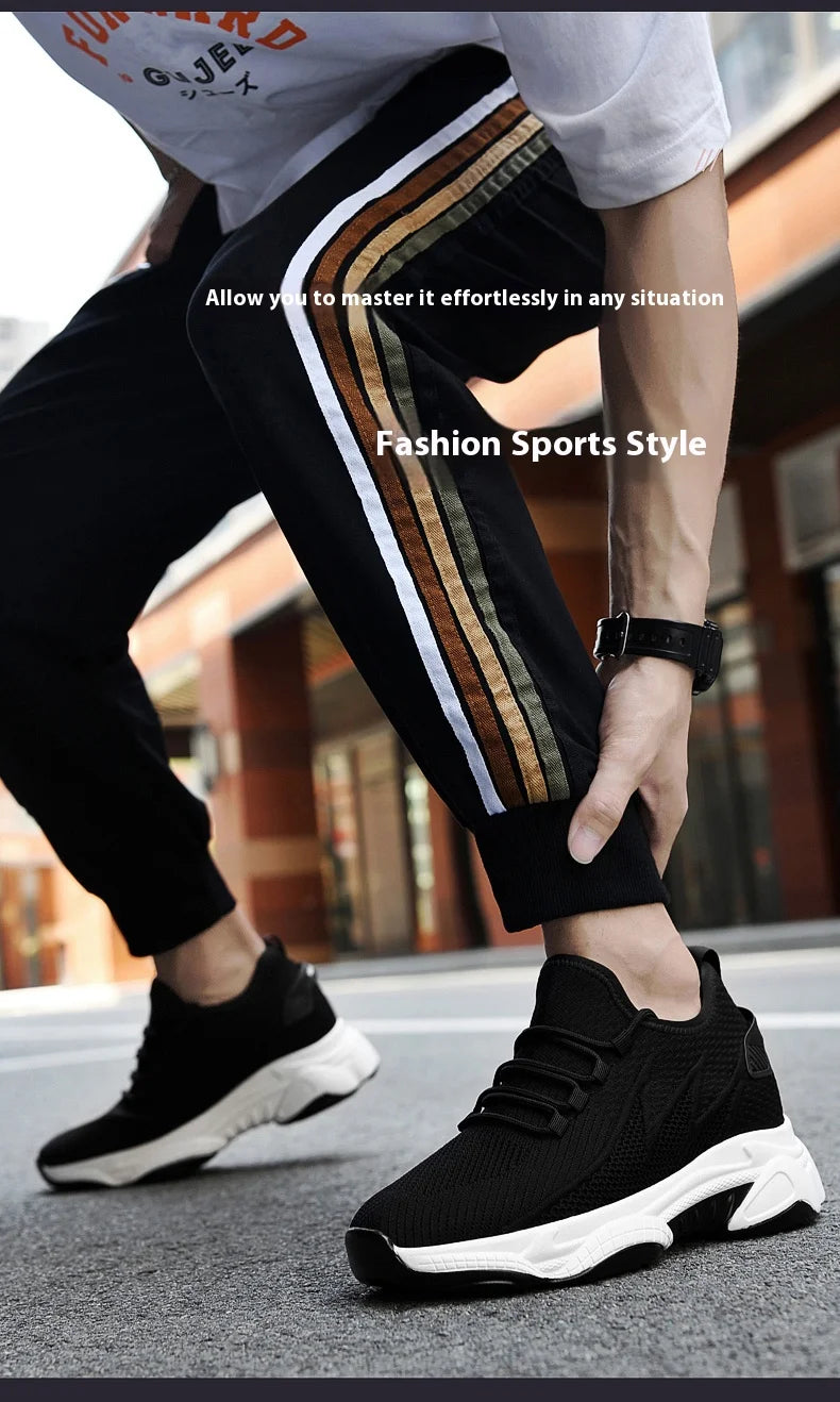 Hidden Heel Elevator Trainers — 8cm Lift