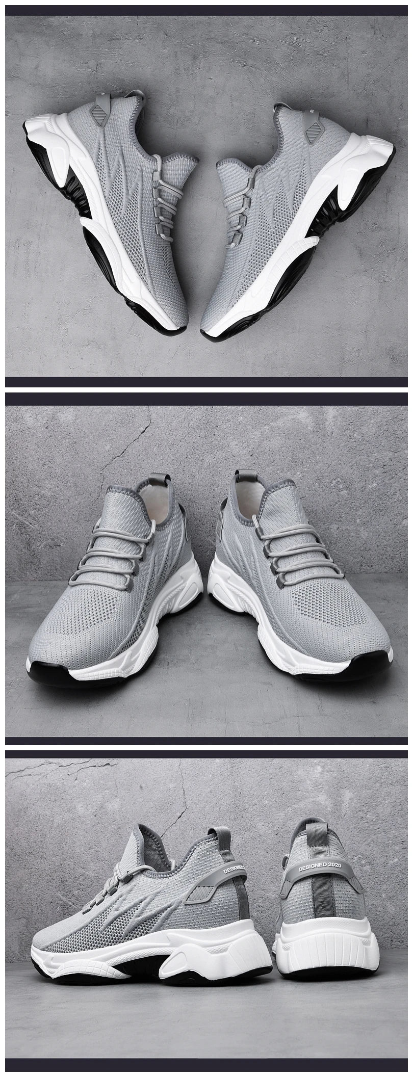 Hidden Heel Elevator Trainers — 8cm Lift
