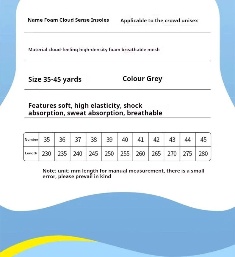 5D Air Cushion Arch Support Insoles