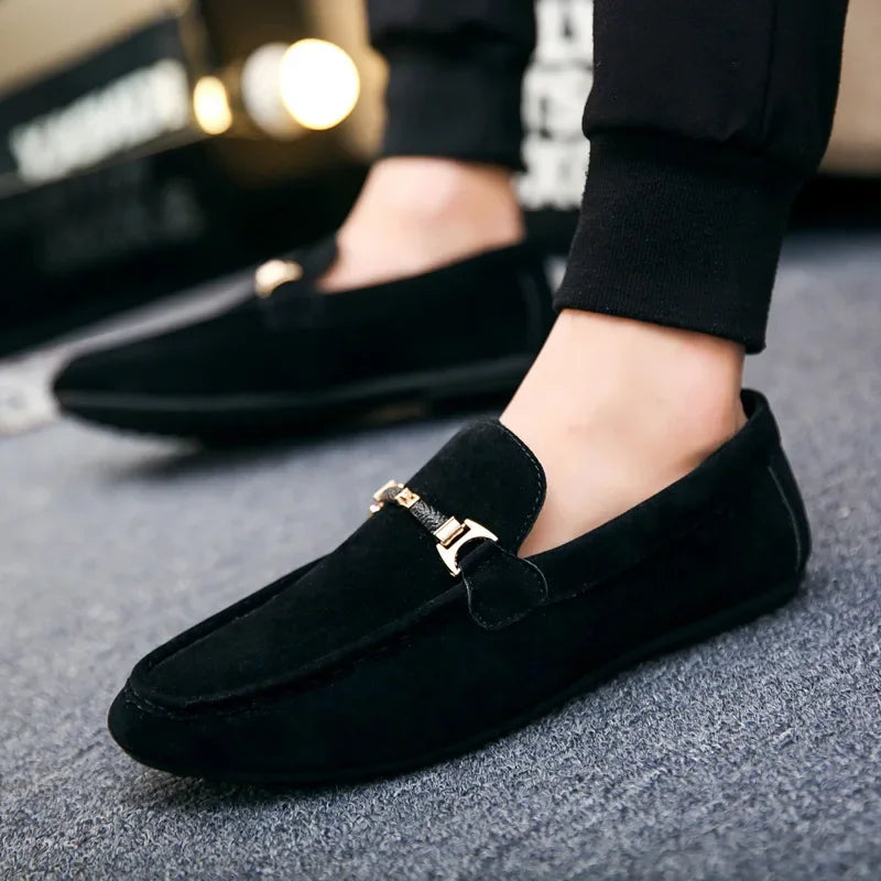 Men's Casual Shoes Soft Comfortable Driving Moccasins Slip on Loafers for Men Lightweight Flat Walking Shoes Sapatenis Masculino
