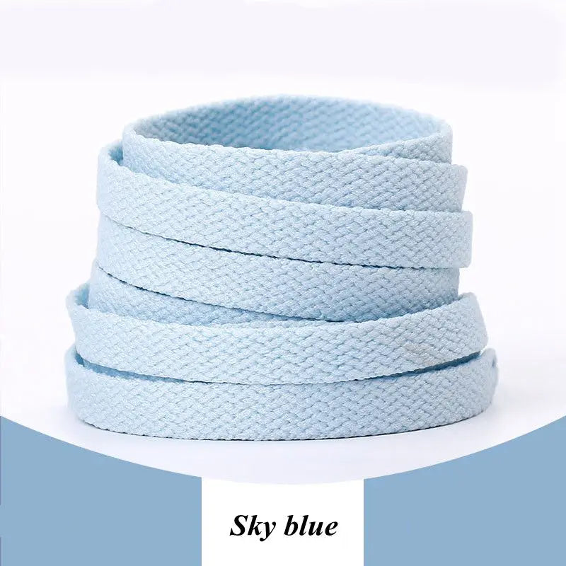 Flat Cotton Trainer Shoelaces — 4 Colours