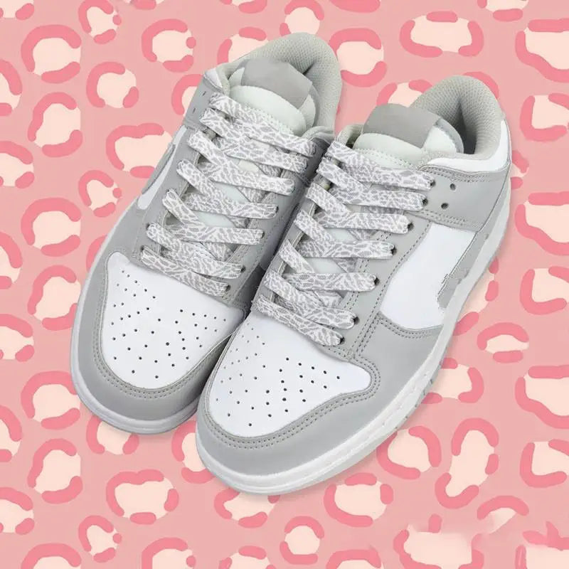 Patterned Flat Shoelaces for Trainers