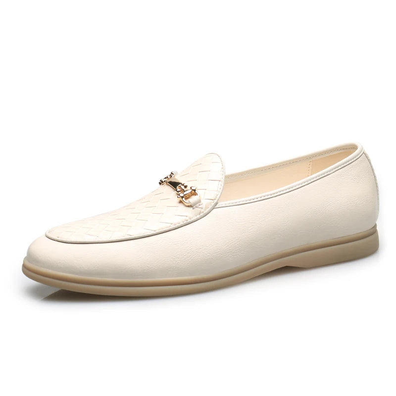 Fashion Men's Classic British Style Loafers Moccasins Men Casual Shoes Suede Leather Mens Light Comfortable Driving Flats