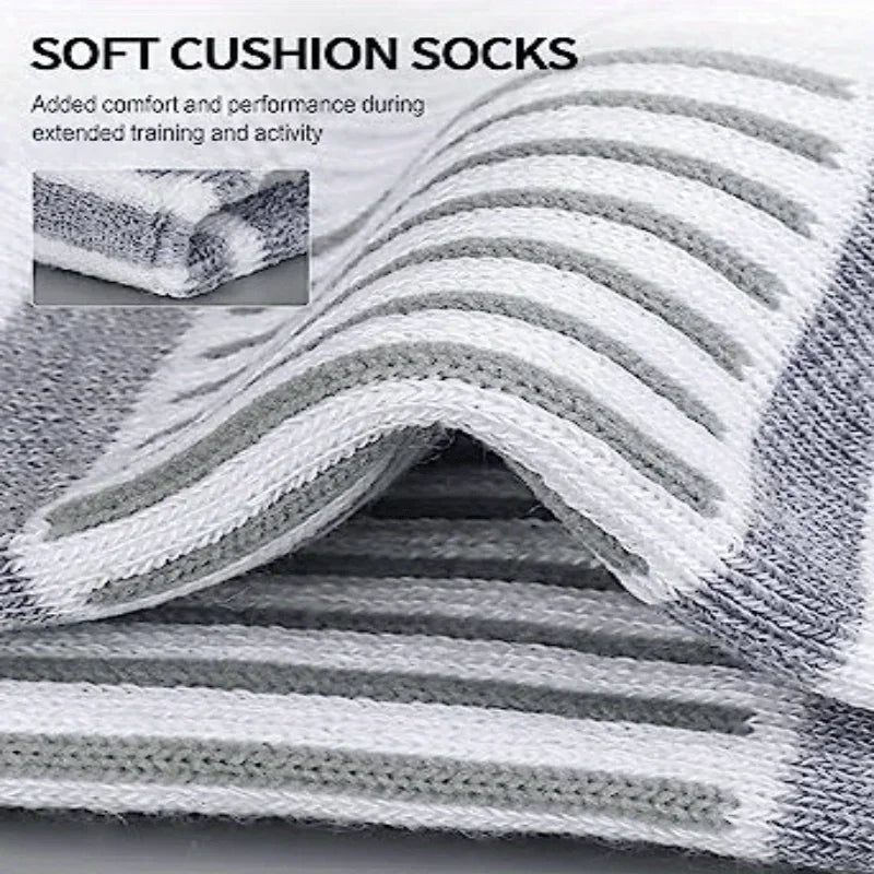 Cushioned Low-Cut Athletic Ankle Socks