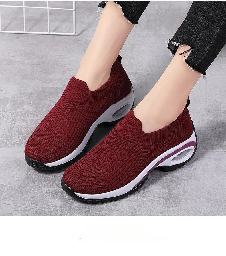 Women's Wedge Platform Slip-On Trainers