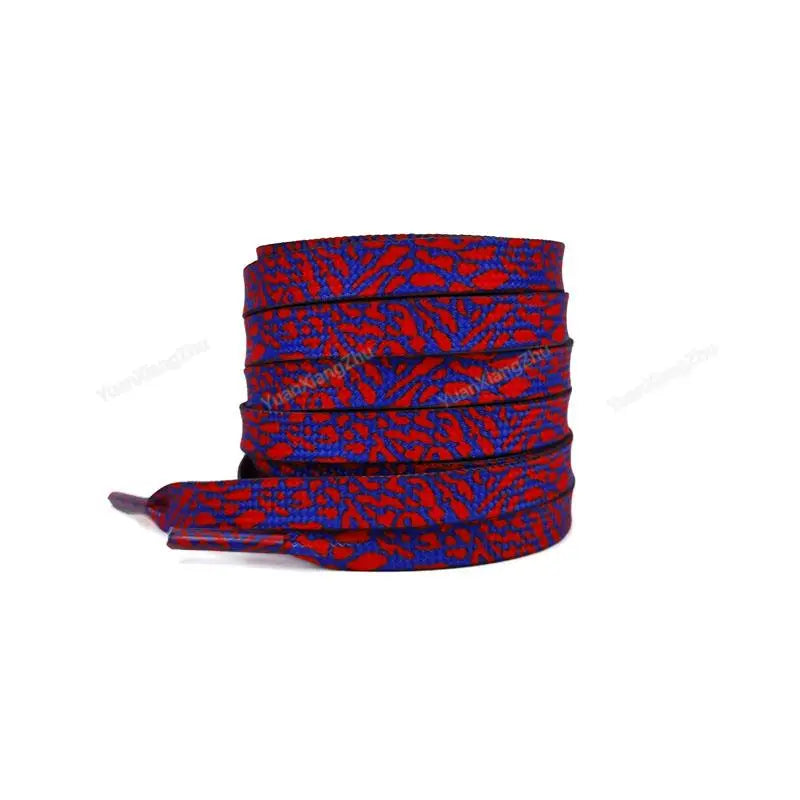 Patterned Flat Shoelaces for Trainers