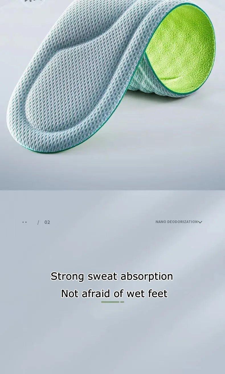 Deodorising Memory Foam Shoe Insoles