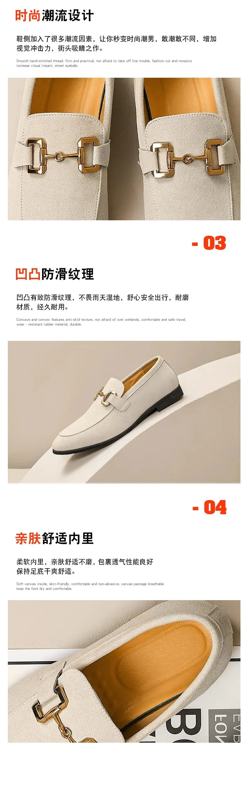 Lefu Men  New Pointed British Metal Buckle Fashion Comfortable Casual Shoes Size 38-46  Men's Style