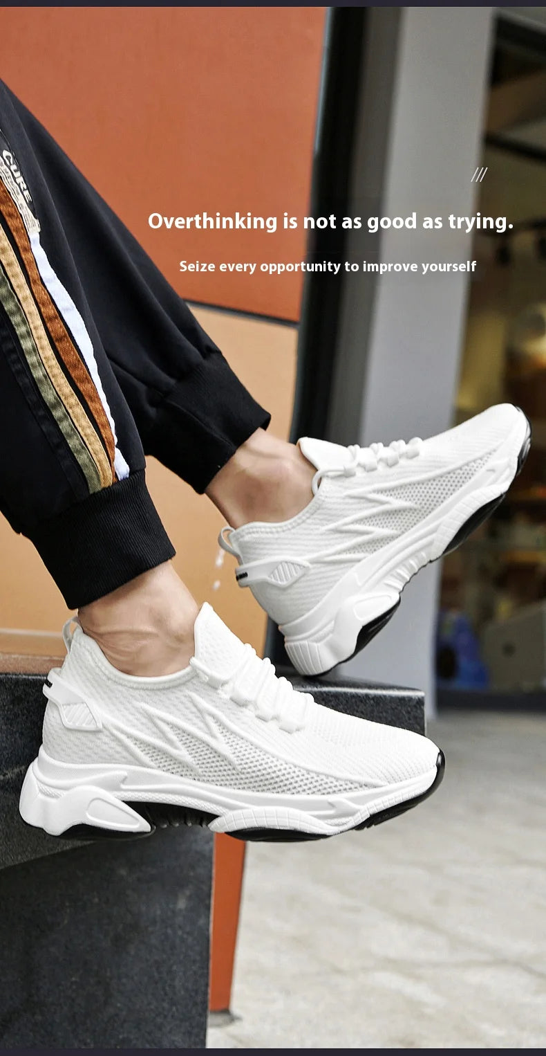 Hidden Heel Elevator Trainers — 8cm Lift