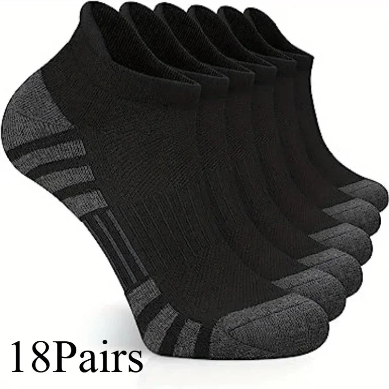 Cushioned Low-Cut Athletic Ankle Socks