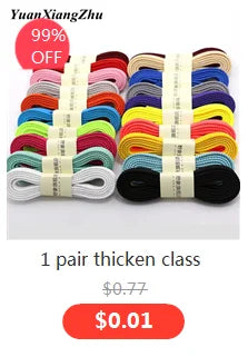 Patterned Flat Shoelaces for Trainers