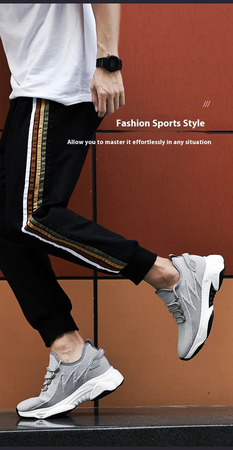 Hidden Heel Elevator Trainers — 8cm Lift