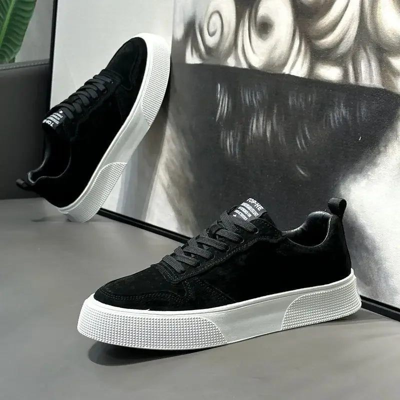 Men's Breathable Canvas Skate Trainers