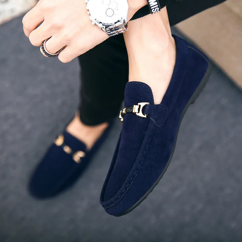 Men's Casual Shoes Soft Comfortable Driving Moccasins Slip on Loafers for Men Lightweight Flat Walking Shoes Sapatenis Masculino