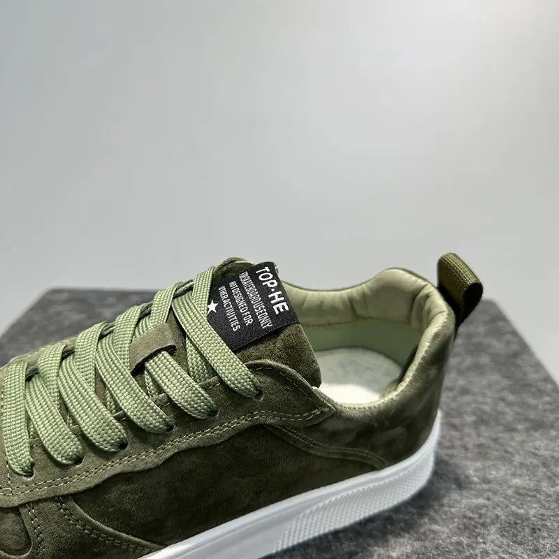 Men's Breathable Canvas Skate Trainers