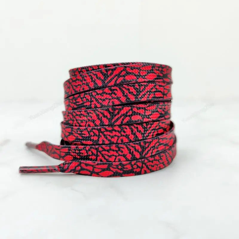 Patterned Flat Shoelaces for Trainers