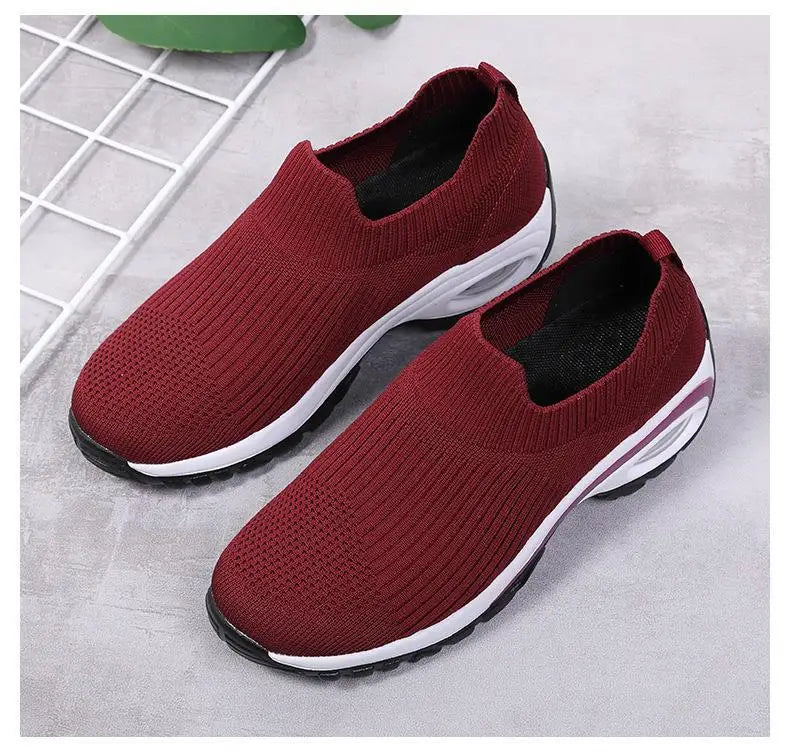 Women's Wedge Platform Slip-On Trainers