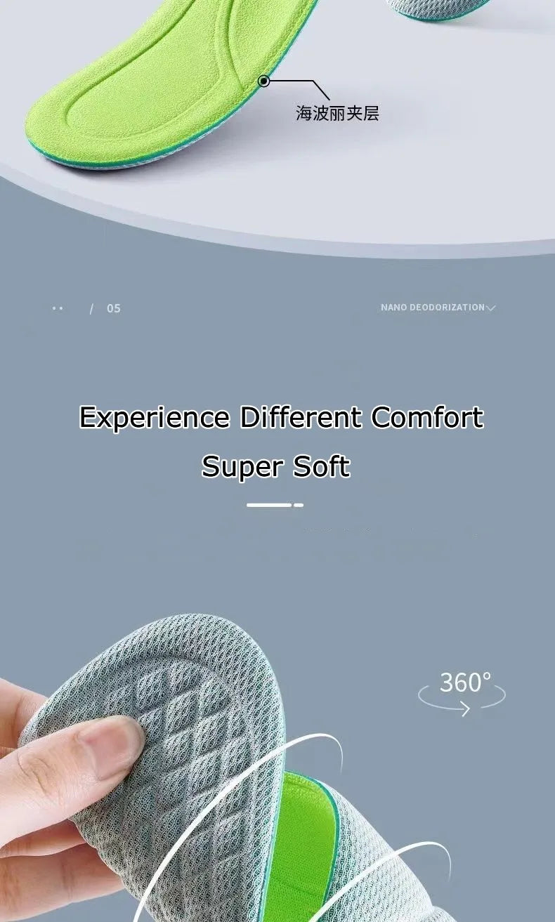 Deodorising Memory Foam Shoe Insoles