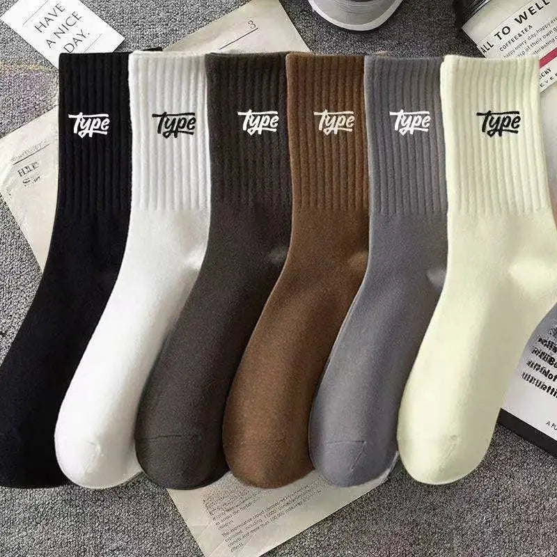 Men's Casual Mid-Length Sports Socks