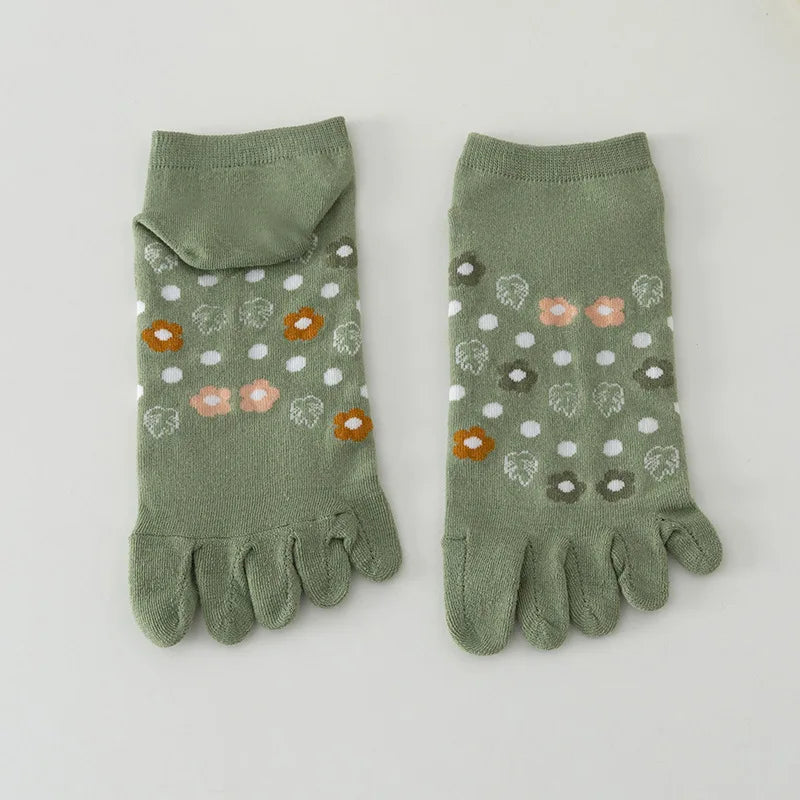 Women's Split-Toe Breathable Boat Socks