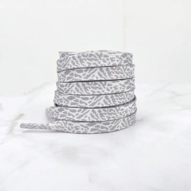 Patterned Flat Shoelaces for Trainers