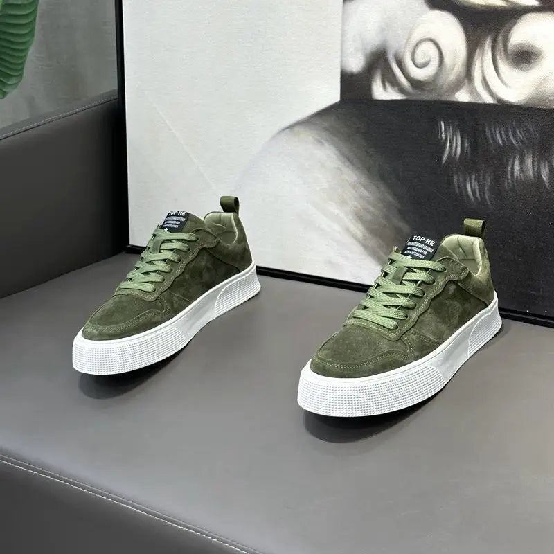 Men's Breathable Canvas Skate Trainers